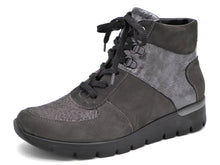 Afbeelding in Gallery-weergave laden, 172-89-005 Dames Hoge Schoenen Boot Plat Waldlaufer OrthoTritt 626K82-300-052 Donkergrijs Wijdte K (2716)