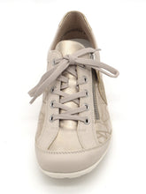 Afbeelding in Gallery-weergave laden, 133-11-009 Dames Veterschoenen Sneaker Remonte R3408-91 Lichtbeige Wijdte G (2954)