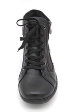 Afbeelding in Gallery-weergave laden, 172-91-007 Dames Hoge Schoenen Boot Plat Remonte R1458-03 Zwart Combi  (2771)