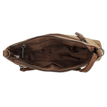 Afbeelding in Gallery-weergave laden, 93-66907-010 Lederwaren Dames Schoudertas Klein Enrico Benetti 66907-010 Donkerbeige (1121)