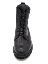 Afbeelding in Gallery-weergave laden, 172-99-044 Dames Hoge Schoenen Boot Plat Durea 9722-188-1128 Zwart Wijdte K (2793)