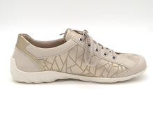 Afbeelding in Gallery-weergave laden, 133-11-009 Dames Veterschoenen Sneaker Remonte R3408-91 Lichtbeige Wijdte G (2954)