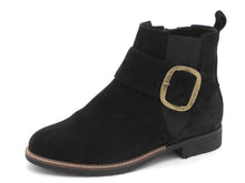 Afbeelding in Gallery-weergave laden, 172-99-084 Dames Hoge Schoenen Boot Plat Durea 9754-768-9271 Zwart Wijdte K (3849)