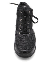 Afbeelding in Gallery-weergave laden, 172-95-003 Dames Hoge Schoenen Boot Plat Waldlaufer OrthoTritt 312H82-319-001 Zwart Lak Wijdte H (2715)