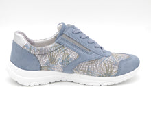 Afbeelding in Gallery-weergave laden, 131-75-008 Dames Veterschoenen Comfort Sens 1427-11085-005 Middenblauw Wijdte H (3213)