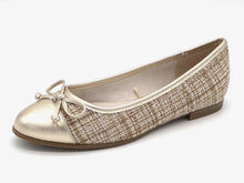 Afbeelding in Gallery-weergave laden, 143-19-002 Dames Instappers Ballerina Marco Tozzi 22118-453 Donkerbeige (2536)