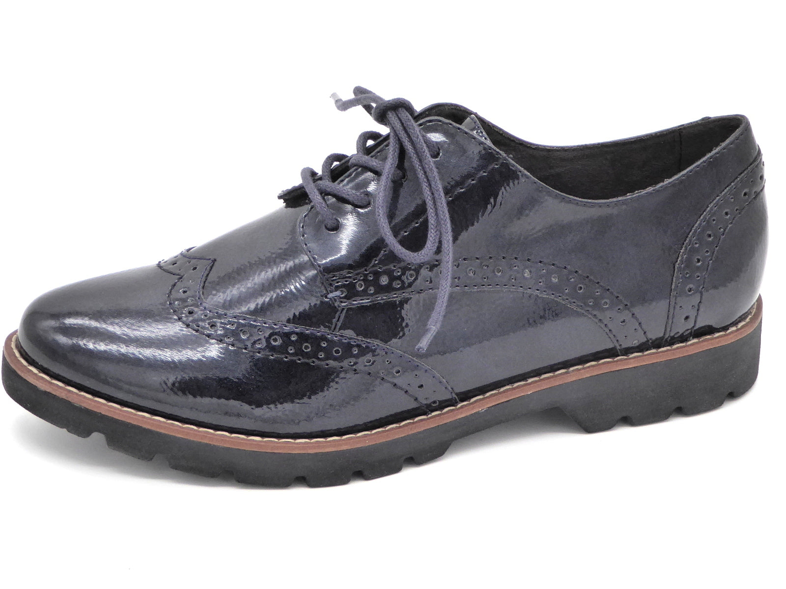 133-79-003 Dames Veterschoenen Sneaker Jana 23760-844 Donkerblauw Wijd –  Giesen Schoenmode Webshop