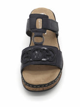 Afbeelding in Gallery-weergave laden, 163-79-006 Dames Open Slippers Mode Rieker 62936-14 Donkerblauw (3561)