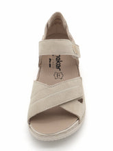 Afbeelding in Gallery-weergave laden, 151-15-006 Dames Sandalen Comfort Rieker V7474-60 Middenbeige Wijdte H (2971)