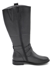 Afbeelding in Gallery-weergave laden, 174-99-003 Dames Hoge Schoenen Laars Plat Tamaris 85503-001 Zwart Wijdte H (2210)