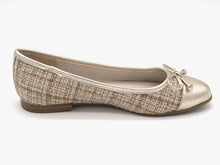 Afbeelding in Gallery-weergave laden, 143-19-002 Dames Instappers Ballerina Marco Tozzi 22118-453 Donkerbeige (2536)