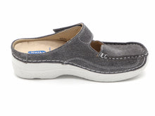 Afbeelding in Gallery-weergave laden, 181-85-006 Dames Pantoffel-Muilen Leer Wolky Roll Slipper 0622793-270 Middengrijs  (2563)