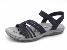 Afbeelding in Gallery-weergave laden, 152-79-002 Dames Sandalen Sportief Skechers Reggea Slim-Coffee Run 163573 NVY Donkerblauw (3243)