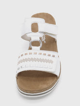Afbeelding in Gallery-weergave laden, 163-01-002 Dames Open Slippers Mode Rieker V0636-80 Wit (2576)