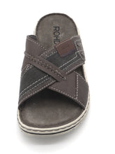 Afbeelding in Gallery-weergave laden, 263-19-003 Heren Open Slippers Mode Rohde 6731-55 Donkerbeige (3594)