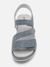 Afbeelding in Gallery-weergave laden, 151-75-005 Dames Sandalen Comfort Suave 18009T2 Middenblauw (2627)