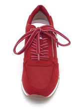 Afbeelding in Gallery-weergave laden, 133-35-001 Dames Veterschoenen Sneaker Marco Tozzi 23781-506 Middenrood (2922)