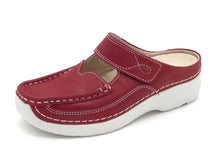 Afbeelding in Gallery-weergave laden, 181-35-002 Dames Pantoffel-Muilen Leer Wolky Roll Slipper 0622736-570 Middenrood (3605)