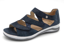 Afbeelding in Gallery-weergave laden, 151-79-007 Dames Sandalen Comfort Fidelio 496016-79 Donkerblauw Wijdte H (3521)