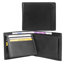 Afbeelding in Gallery-weergave laden, 92-67524-9 Lederwaren Heren Portemonnee Bilfolds HJ de Rooy 67-Serie 67524 Zwart (3057)
