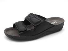 Afbeelding in Gallery-weergave laden, 161-99-006 Dames Open Slippers Comfort Rohde 1940-90 Zwart (3579)