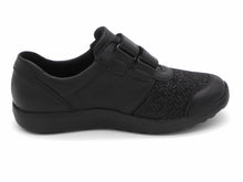 Afbeelding in Gallery-weergave laden, 121-99-013 Dames Klittenband Schoenen Comfort Waldlaufer Bungeez 815M30-304-001 Zwart Wijdte M (3685)