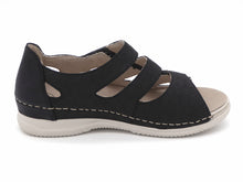 Afbeelding in Gallery-weergave laden, 151-79-008 Dames Sandalen Comfort Rieker V7451-14 Donkerblauw Wijdte H (3553)