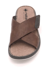Afbeelding in Gallery-weergave laden, 263-25-014 Heren Open Slippers Mode Rieker 25151-24 Middenbruin (3571)