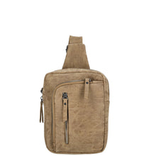 Afbeelding in Gallery-weergave laden, 95-66933-010 Lederwaren Dames Schoudertas Klein Enrico Benetti 66922-010 Donkerbeige (1034)