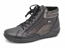 Afbeelding in Gallery-weergave laden, 172-91-007 Dames Hoge Schoenen Boot Plat Remonte R1458-03 Zwart Combi  (2771)