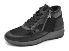 Afbeelding in Gallery-weergave laden, 172-99-072 Dames Hoge Schoenen Boot Plat Waldlaufer 831802-502-001 Zwart Wijdte M (3687)