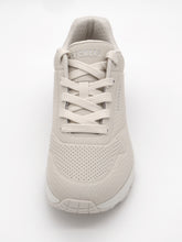 Afbeelding in Gallery-weergave laden, 132-11-012 Dames Veterschoenen Sportief Skechers Uno Shiny Scale 177861 OFWT Lichtbeige (3640)