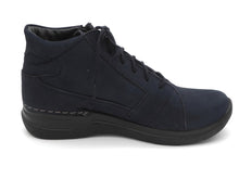 Afbeelding in Gallery-weergave laden, 172-79-008 Dames Hoge Schoenen Boot Plat Wolky Why 0660611-800 Blue Donkerblauw (3844)