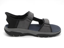 Afbeelding in Gallery-weergave laden, 252-85-001 Heren Sandalen Sportief Skechers Tresmen-Reece 205289 CHAR Middengrijs (3646)