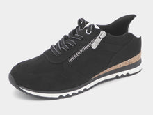 Afbeelding in Gallery-weergave laden, 133-99-015 Dames Veterschoenen Sneaker Marco Tozzi 23781-010 Zwart (2541)