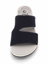 Afbeelding in Gallery-weergave laden, 163-79-004 Dames Open Slippers Mode Jana 27270-805 Donkerblauw Wijdte H (3494)