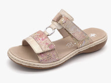Afbeelding in Gallery-weergave laden, 163-15-002 Dames Open Slippers Mode Rieker 659X6-90 Middenbeige (2577)