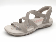 Afbeelding in Gallery-weergave laden, 152-19-005 Dames Sandalen Sportief Skechers Reggae Slim-Stretch Flex 163460 TPE Donkerbeige (3626)