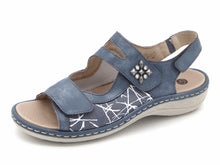 Afbeelding in Gallery-weergave laden, 151-75-001 Dames Sandalen Comfort Remonte D7647-16 Middenblauw (1914)