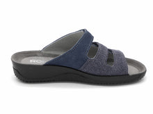 Afbeelding in Gallery-weergave laden, 161-79-004 Dames Open Slippers Comfort Rohde 1932-56 Donkerblauw (3576)