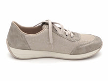 Afbeelding in Gallery-weergave laden, 133-19-008 Dames Veterschoenen Sneaker Rieker N1112-60 Donkerbeige Wijdte H (2567)