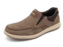 Afbeelding in Gallery-weergave laden, 242-19-003 Heren Instappers Sportief Rieker 17368-25 Donkerbeige Wijdte H (2594)