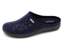Afbeelding in Gallery-weergave laden, 182-79-003 Dames Pantoffel-Muilen Ongevoerd Rohde 6550-55 Donkerblauw (1711)