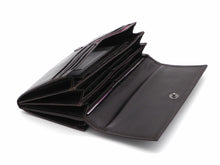 Afbeelding in Gallery-weergave laden, 91-118118-2 Lederwaren Dames Portemonnee Ritsvak HJ de Rooy Vegio 118118 Donkerbruin (3028)