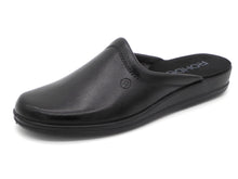 Afbeelding in Gallery-weergave laden, 281-99-010 Heren Pantoffel-Muilen Leer Rohde 1552-90 Zwart Wijdte G (2888)