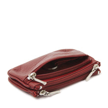 Afbeelding in Gallery-weergave laden, 93-15351-3 Lederwaren Universeel Lederwaren Sleuteletui HJ de Rooy Toronto 15351 Donkerrood (3005)
