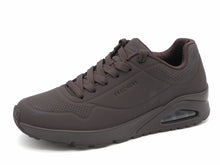 Afbeelding in Gallery-weergave laden, 232-29-007 Heren Veterschoenen Sportief Skechers Uno-Stand On Air 52458 CHOC Donkerbruin (2833)