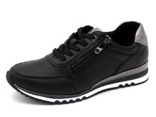 Afbeelding in Gallery-weergave laden, 133-99-025 Dames Veterschoenen Sneaker Marco Tozzi 23782-091 Zwart (2118)