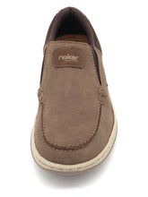 Afbeelding in Gallery-weergave laden, 242-19-003 Heren Instappers Sportief Rieker 17368-25 Donkerbeige Wijdte H (2594)