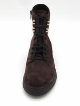 Afbeelding in Gallery-weergave laden, 172-29-018 Dames Hoge Schoenen Boot Plat Durea 9837-838-5521 Donkerbruin Wijdte K (3728)